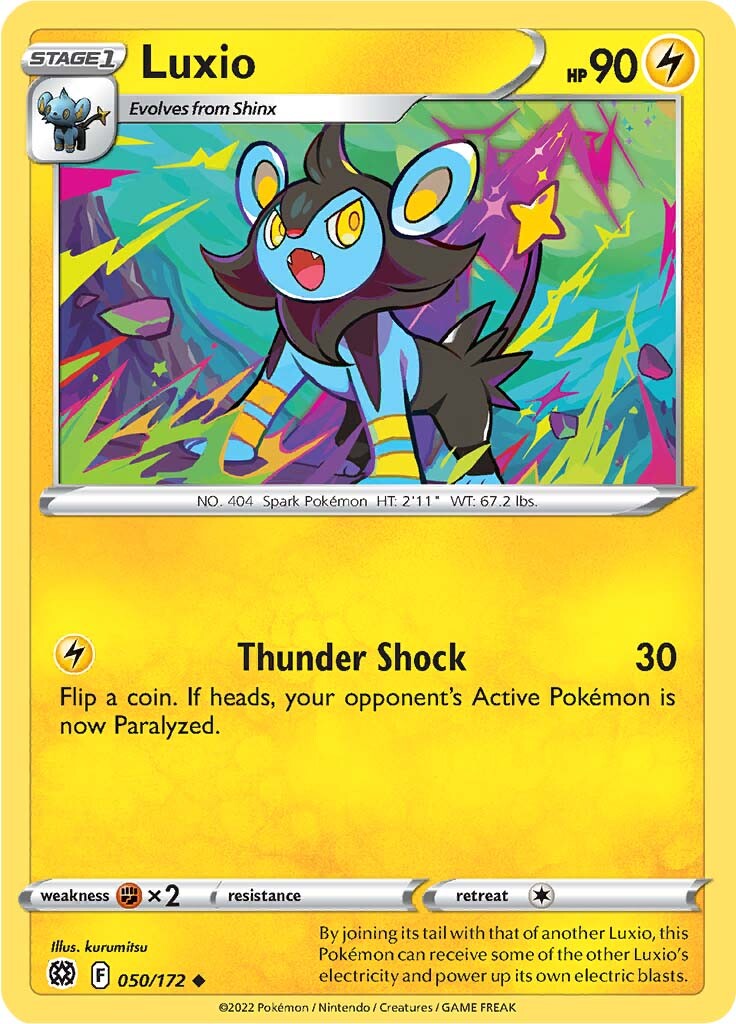 Luxio (050/172) [Sword & Shield: Brilliant Stars] | Dumpster Cat Games