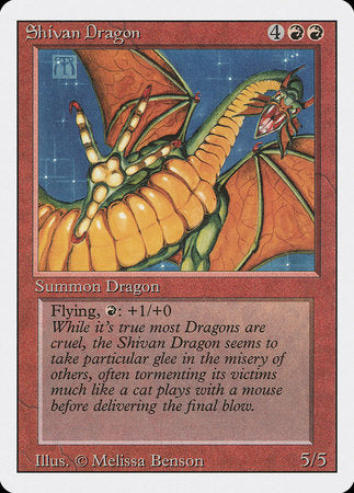 Shivan Dragon [Revised Edition] | Dumpster Cat Games