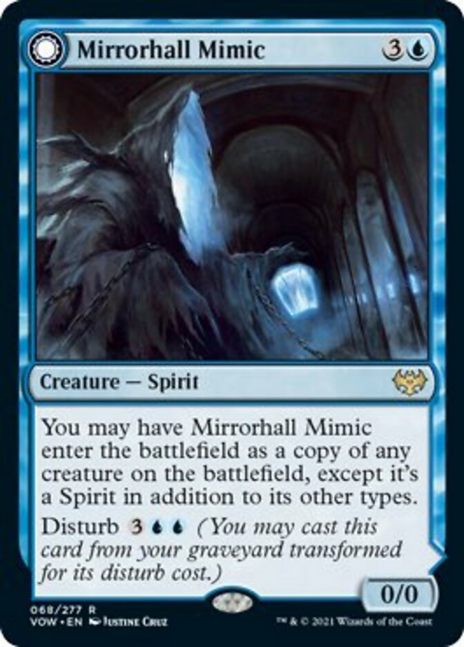 Mirrorhall Mimic // Ghastly Mimicry [Innistrad: Crimson Vow] | Dumpster Cat Games