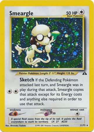 Smeargle (11/75) [Neo Discovery Unlimited] | Dumpster Cat Games