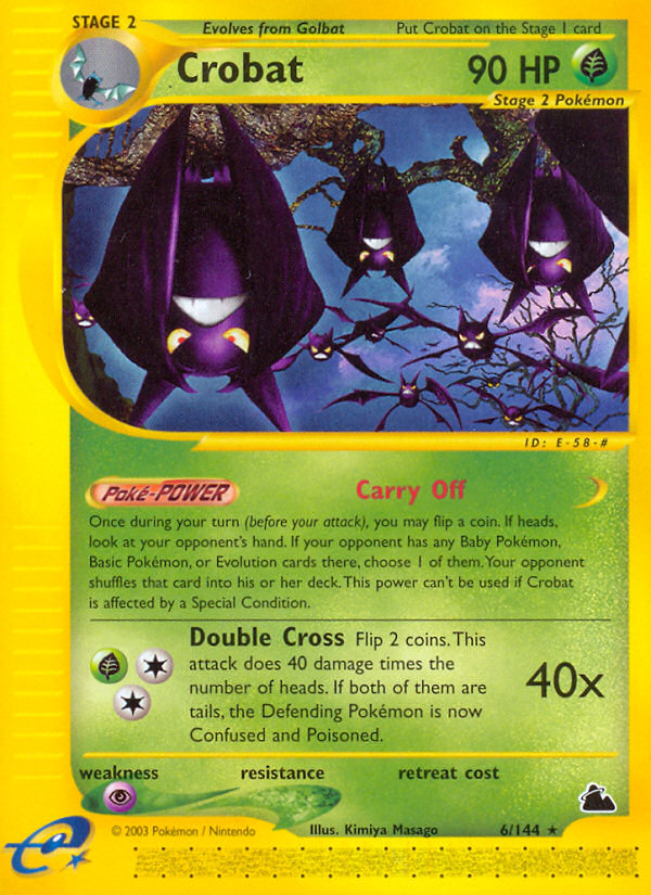 Crobat (6/144) [Skyridge] | Dumpster Cat Games