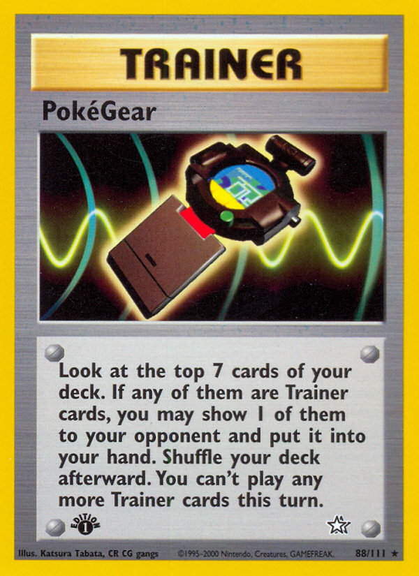 PokeGear (88/111) [Neo Genesis 1st Edition] | Dumpster Cat Games