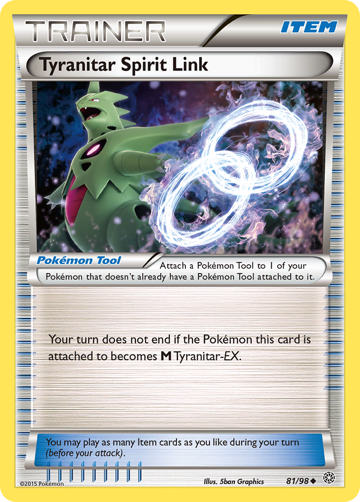 Tyranitar Spirit Link (81/98) [XY: Ancient Origins] | Dumpster Cat Games