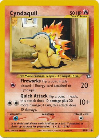 Cyndaquil (57/111) [Neo Genesis Unlimited] | Dumpster Cat Games