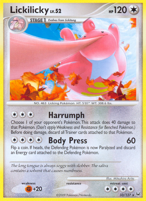 Lickilicky (33/127) [Platinum: Base Set] | Dumpster Cat Games