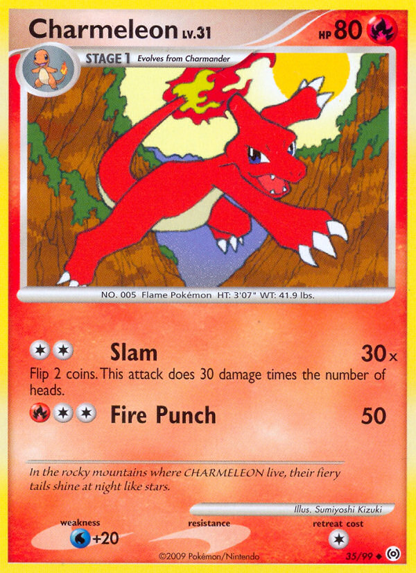 Charmeleon (35/99) [Platinum: Arceus] | Dumpster Cat Games