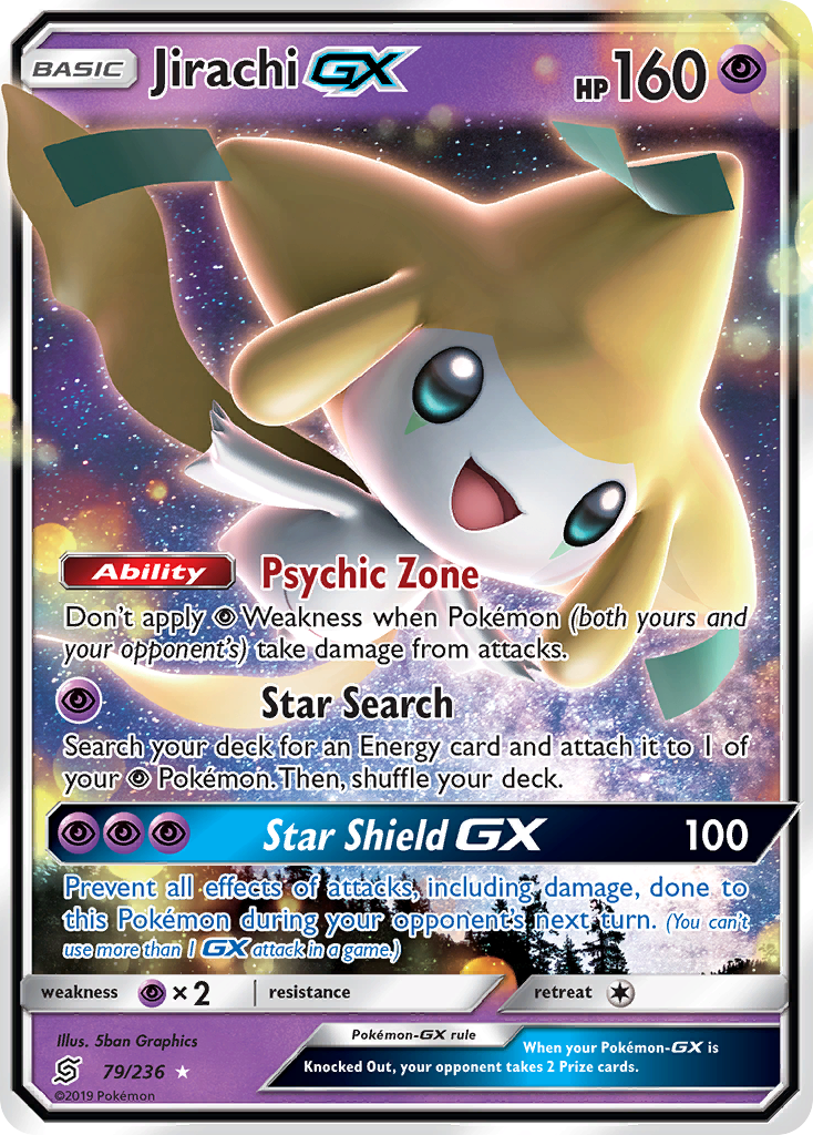 Jirachi GX (79/236) [Sun & Moon: Unified Minds] | Dumpster Cat Games