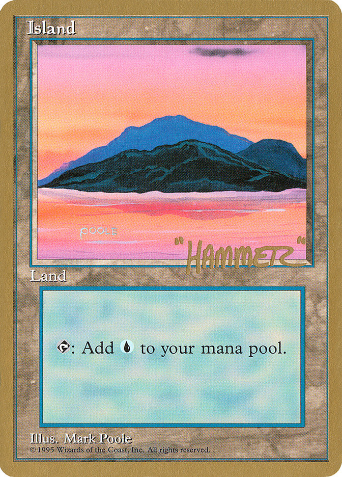 Island (shr369) (Shawn "Hammer" Regnier) [Pro Tour Collector Set] | Dumpster Cat Games