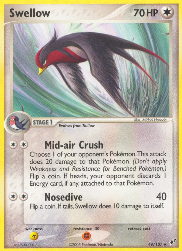 Swellow (49/107) [EX: Deoxys] | Dumpster Cat Games