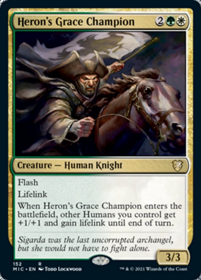 Heron's Grace Champion [Innistrad: Midnight Hunt Commander] | Dumpster Cat Games