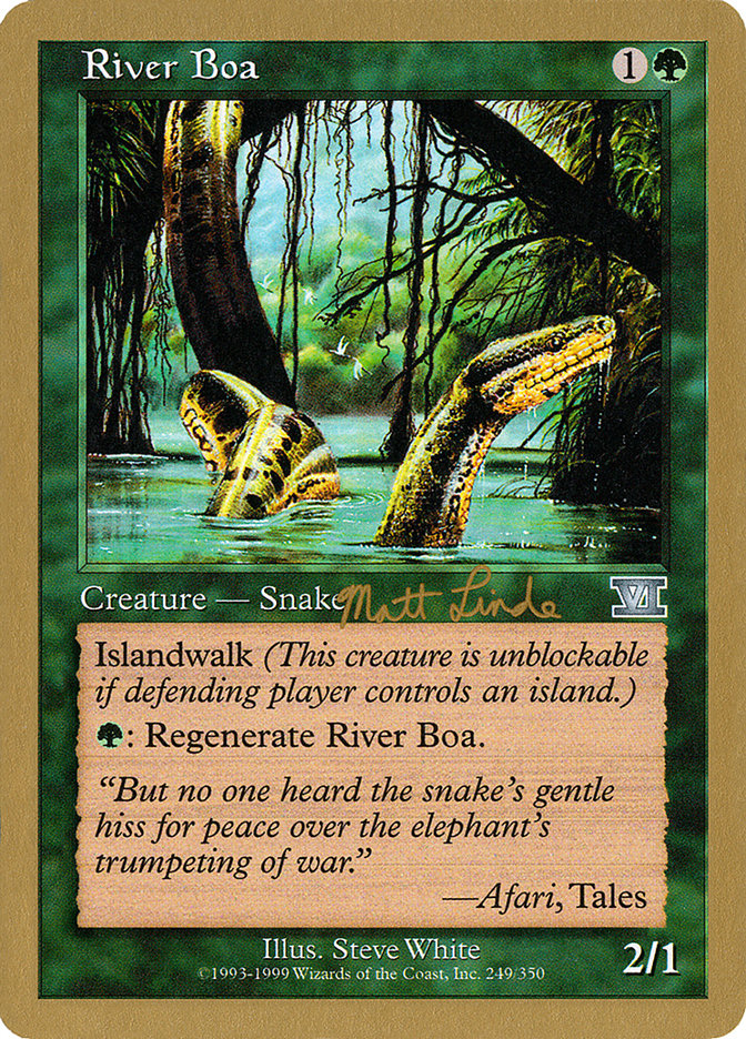 River Boa (Matt Linde) [World Championship Decks 1999] | Dumpster Cat Games