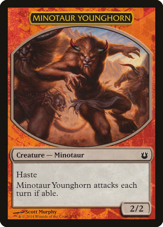 Minotaur Younghorn [Born of the Gods Battle the Horde] | Dumpster Cat Games