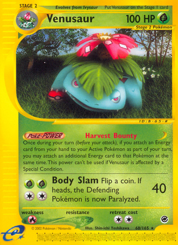 Venusaur (68/165) [Expedition: Base Set] | Dumpster Cat Games