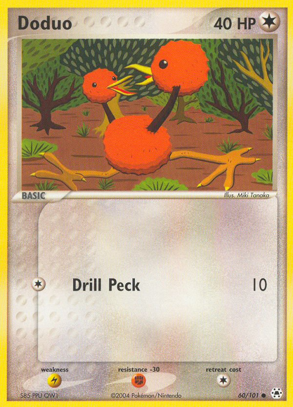 Doduo (60/101) [EX: Hidden Legends] | Dumpster Cat Games