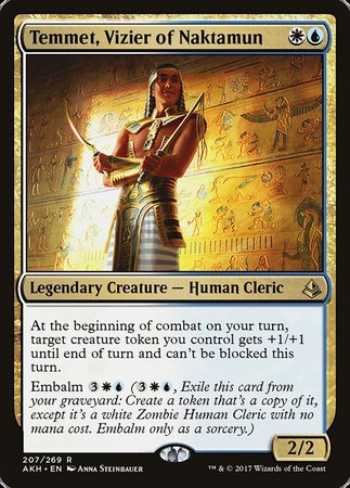 Temmet, Vizier of Naktamun [Amonkhet] | Dumpster Cat Games