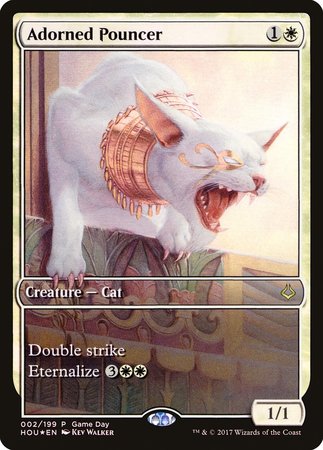 Adorned Pouncer [Hour of Devastation Promos] | Dumpster Cat Games