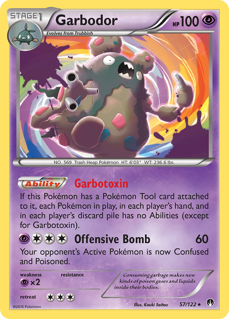 Garbodor (57/122) [XY: BREAKpoint] | Dumpster Cat Games