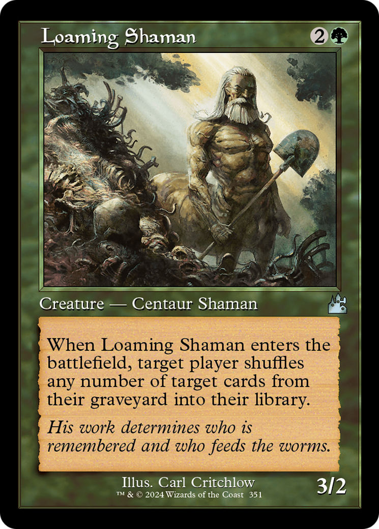 Loaming Shaman (Retro Frame) [Ravnica Remastered] | Dumpster Cat Games