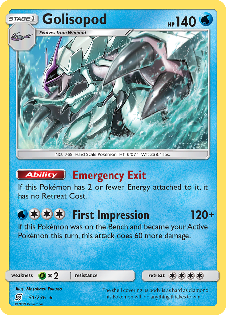 Golisopod (51/236) [Sun & Moon: Unified Minds] | Dumpster Cat Games