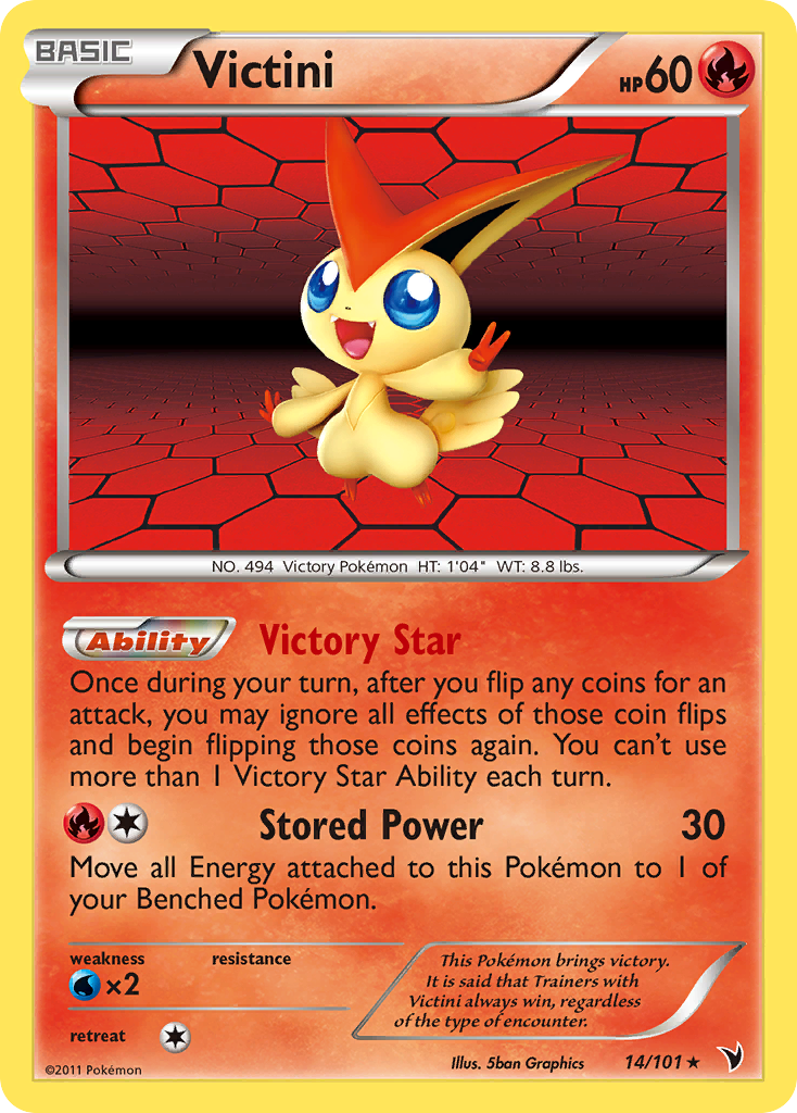 Victini (14/101) [Black & White: Noble Victories] | Dumpster Cat Games