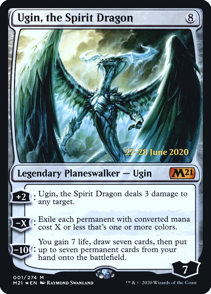 Ugin, the Spirit Dragon  [Core Set 2021 Prerelease Promos] | Dumpster Cat Games