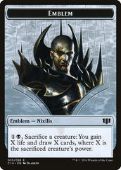 Ob Nixilis of the Black Oath Emblem // Zombie (016/036) Double-sided Token [Commander 2014 Tokens] | Dumpster Cat Games