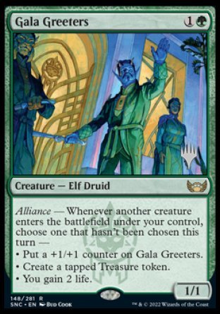 Gala Greeters (Promo Pack) [Streets of New Capenna Promos] | Dumpster Cat Games