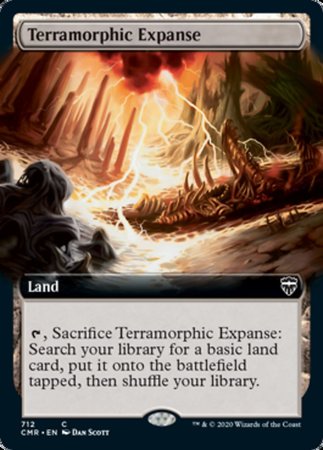 Terramorphic Expanse (Extended Art) [Commander Legends] | Dumpster Cat Games