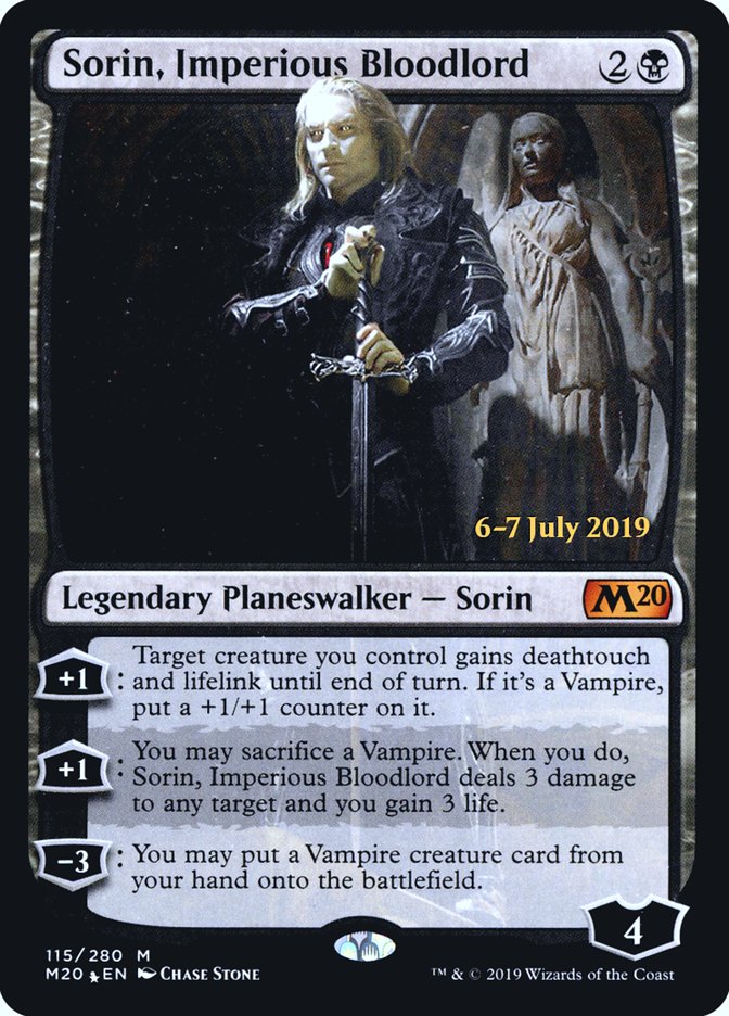 Sorin, Imperious Bloodlord  [Core Set 2020 Prerelease Promos] | Dumpster Cat Games