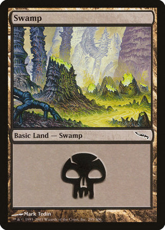 Swamp (295) [Mirrodin] | Dumpster Cat Games