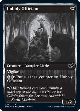 Unholy Officiant [Innistrad: Double Feature] | Dumpster Cat Games