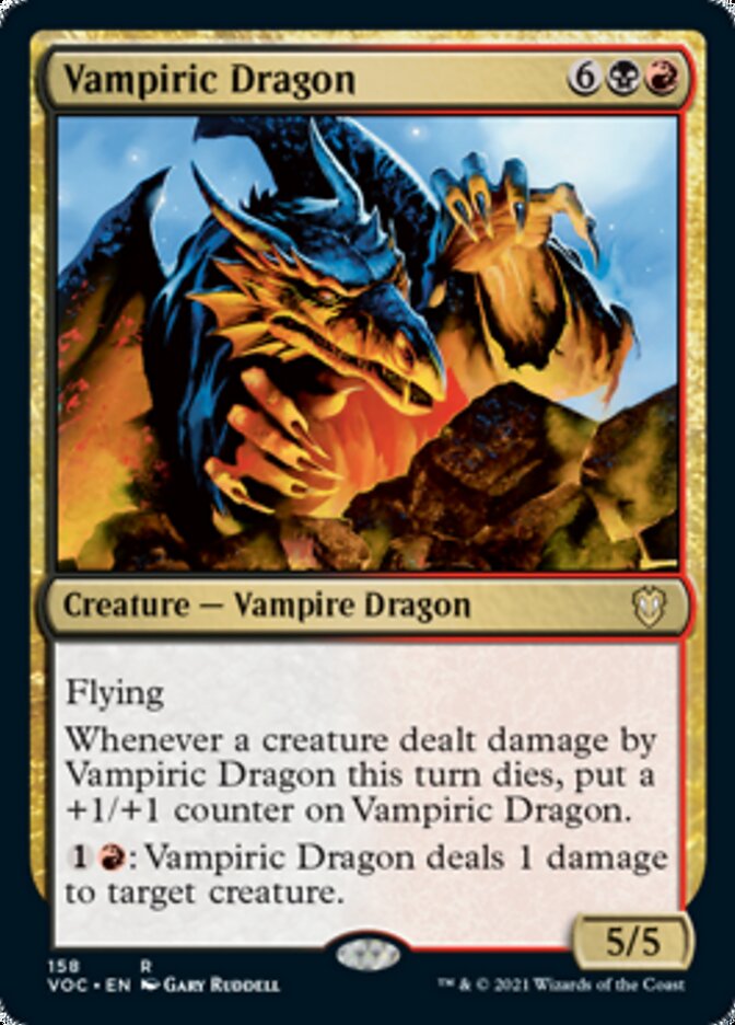 Vampiric Dragon [Innistrad: Crimson Vow Commander] | Dumpster Cat Games