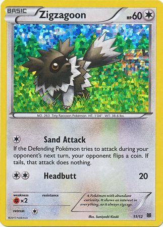 Zigzagoon (11/12) [McDonald's Promos: 2015 Collection] | Dumpster Cat Games