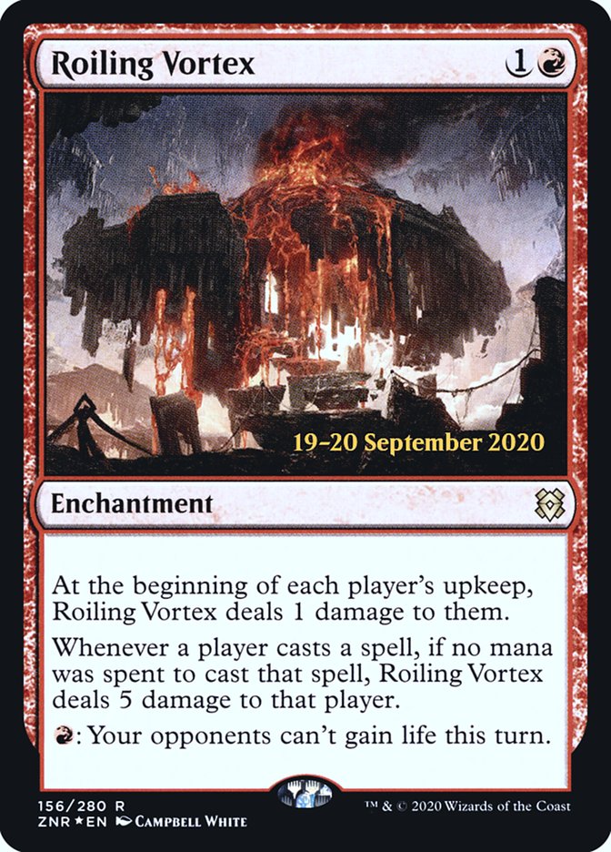 Roiling Vortex  [Zendikar Rising Prerelease Promos] | Dumpster Cat Games