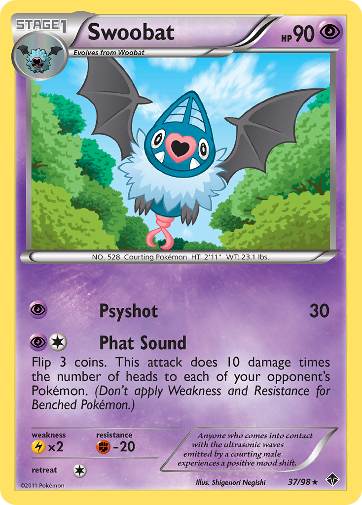 Swoobat (37/98) [Black & White: Emerging Powers] | Dumpster Cat Games