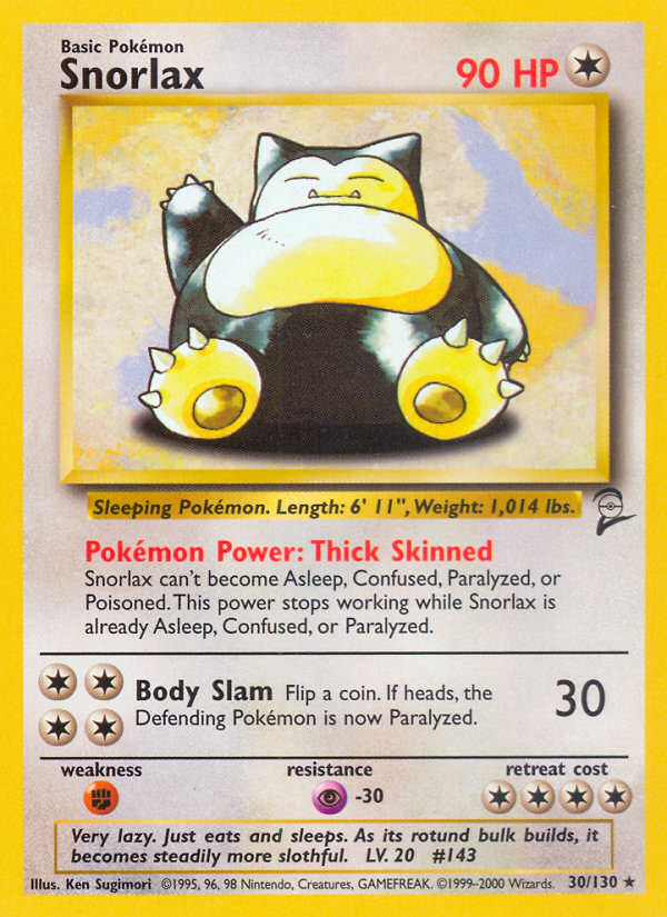 Snorlax (30/130) [Base Set 2] | Dumpster Cat Games