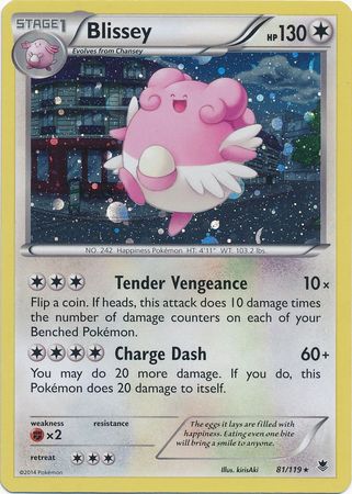 Blissey (81/119) (Cosmos Holo) [XY: Phantom Forces] | Dumpster Cat Games