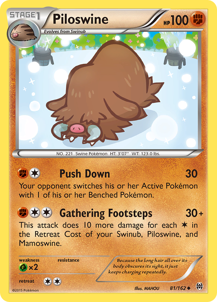 Piloswine (81/162) [XY: BREAKthrough] | Dumpster Cat Games