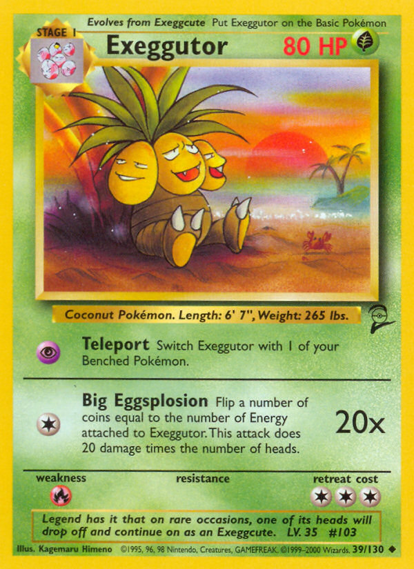 Exeggutor (39/130) [Base Set 2] | Dumpster Cat Games