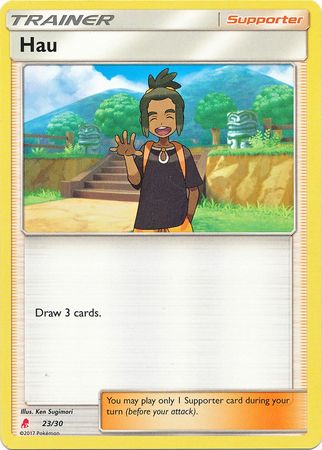 Hau (23/30) [Sun & Moon: Trainer Kit - Lycanroc] | Dumpster Cat Games