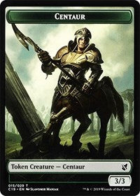 Centaur // Egg Double-sided Token [Commander 2019 Tokens] | Dumpster Cat Games