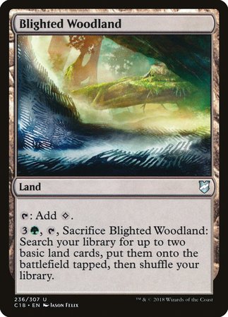 Blighted Woodland [Commander 2018] | Dumpster Cat Games