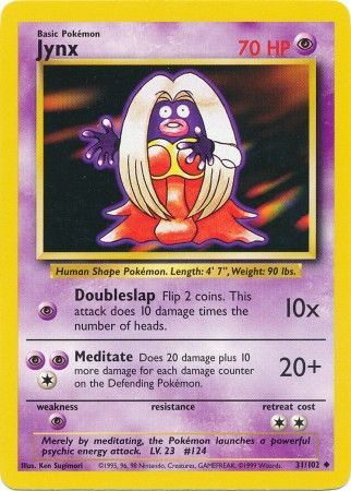 Jynx (31/102) [Base Set Unlimited] | Dumpster Cat Games