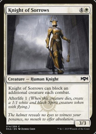 Knight of Sorrows [Ravnica Allegiance] | Dumpster Cat Games