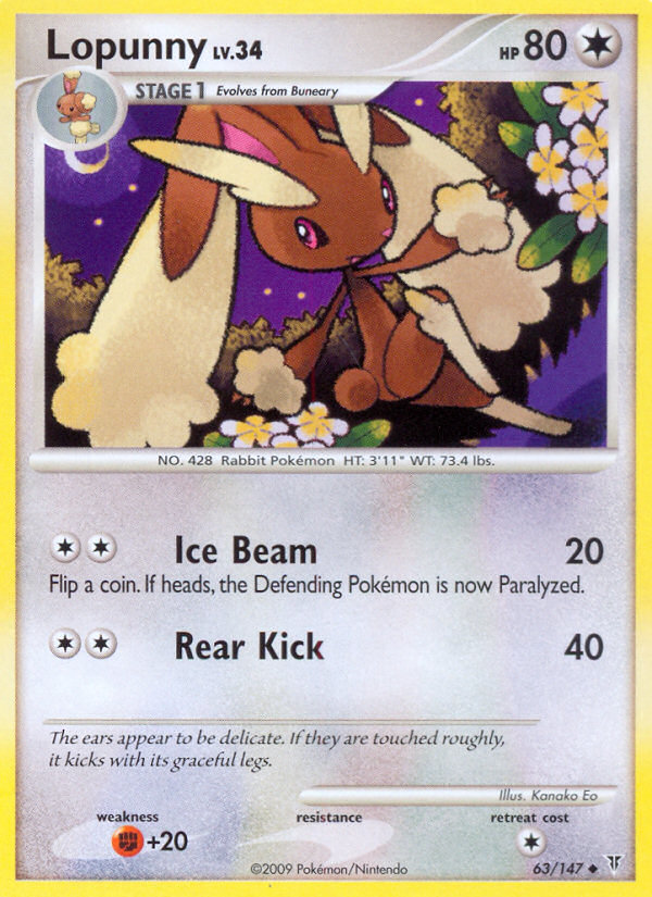 Lopunny (63/147) [Platinum: Supreme Victors] | Dumpster Cat Games