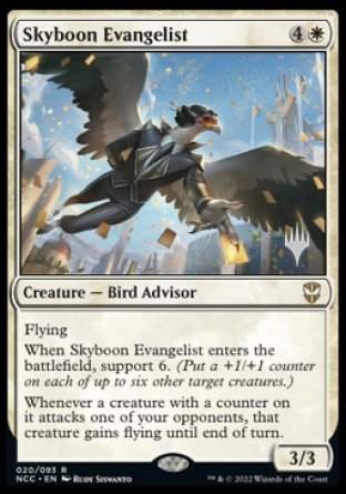 Skyboon Evangelist (Promo Pack) [Streets of New Capenna Commander Promos] | Dumpster Cat Games