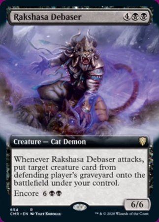 Rakshasa Debaser (Extended Art) [Commander Legends] | Dumpster Cat Games