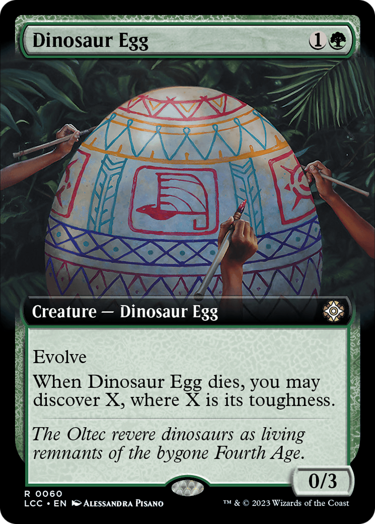 Dinosaur Egg (Extended Art) [The Lost Caverns of Ixalan Commander] | Dumpster Cat Games