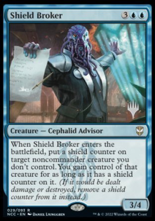 Shield Broker (Promo Pack) [Streets of New Capenna Commander Promos] | Dumpster Cat Games