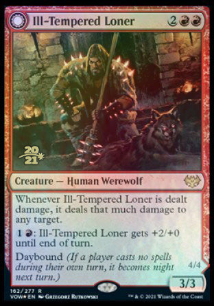 Ill-Tempered Loner // Howlpack Avenger [Innistrad: Crimson Vow Prerelease Promos] | Dumpster Cat Games